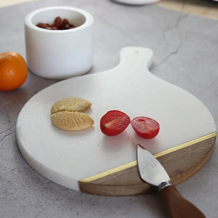 Marble & Wood Cheese Board Marble & Wood Cheese Board