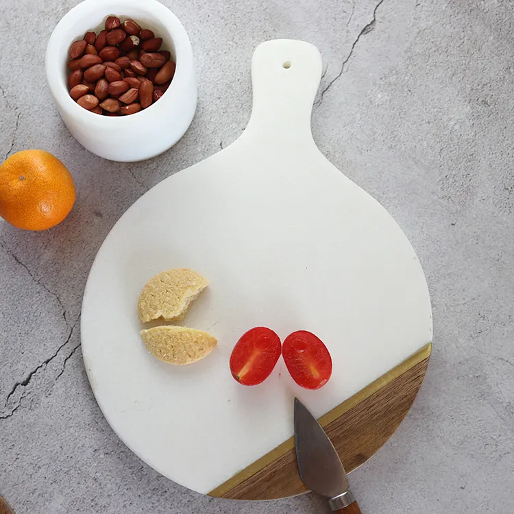 Marble & Wood Cheese Board Marble & Wood Cheese Board