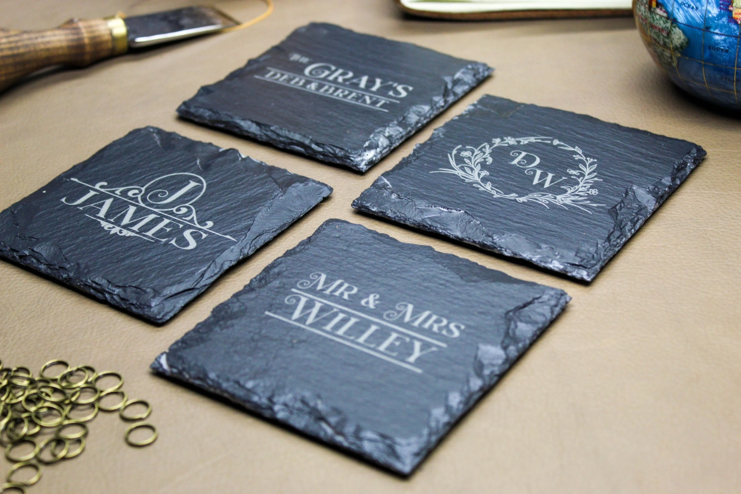 Marble & Slate Coaster Marble & Slate Coaster
