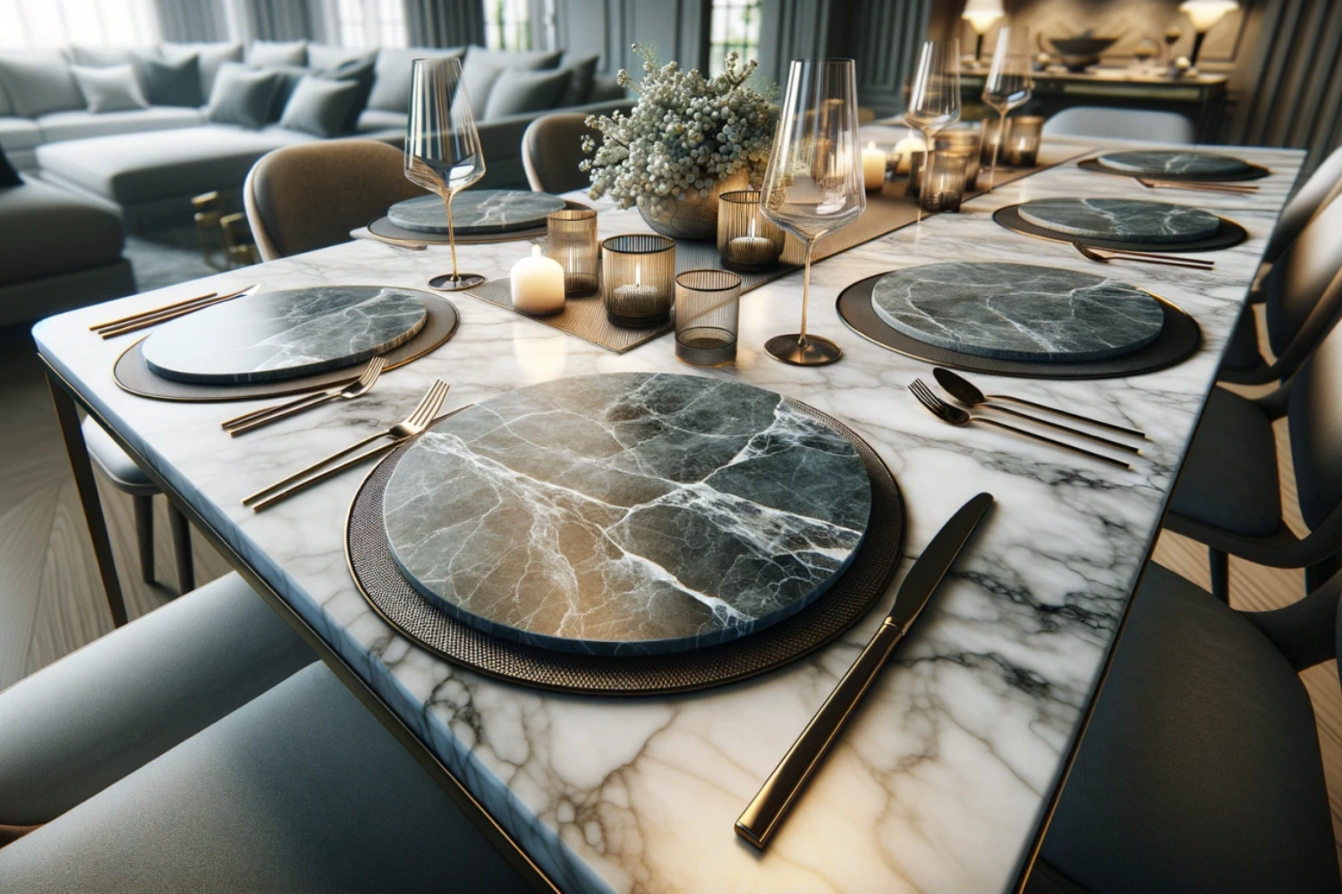 Marble Slate Placemats Marble Slate Placemats